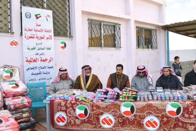 بورحمة يشارك في الاغاثة في حضور سفير الكويت بالأردن