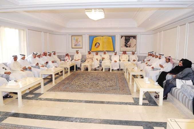 جانب من الاجتماع في ديوان السعدون