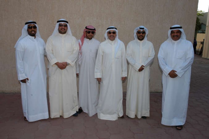 طلال اللحدان وعيسى العصفور وراشد بورسلي وفيصل الغريب وعبدالله المشعل﻿