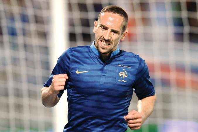 اصابة فرانك ريبيري تفقد منتخب فرنسا اهم اوراقه