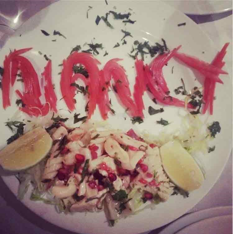 صورة: وجبة عشاء تحمل اسم نانسي عجرم