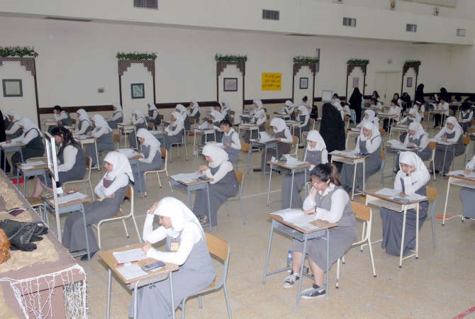 جانب من اختبارات الثانوية العامة العام الماضي 