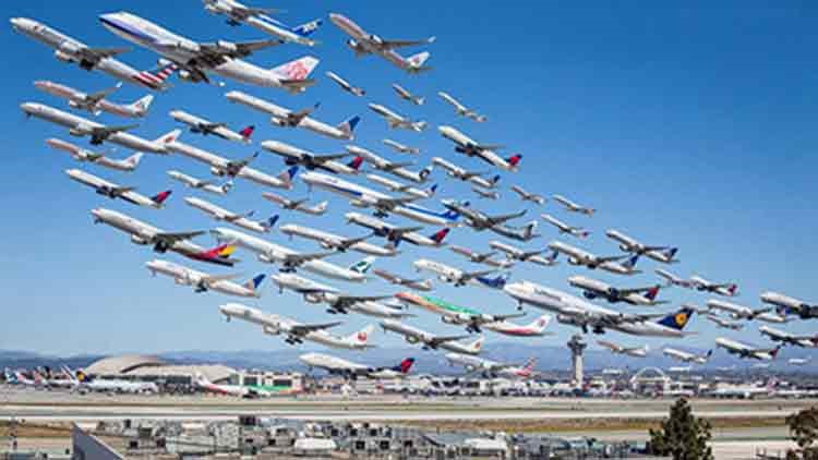 إقلاع 75 رحلة من مطار لوس أنجلوس بوقت واحد!
