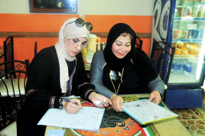 تحرير احدى المخالفات