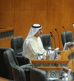 معبدالعزيز الابراهيم خلال الجلسة
﻿