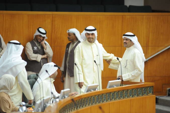 النواب والوزراء خلال سير الجلسة
﻿