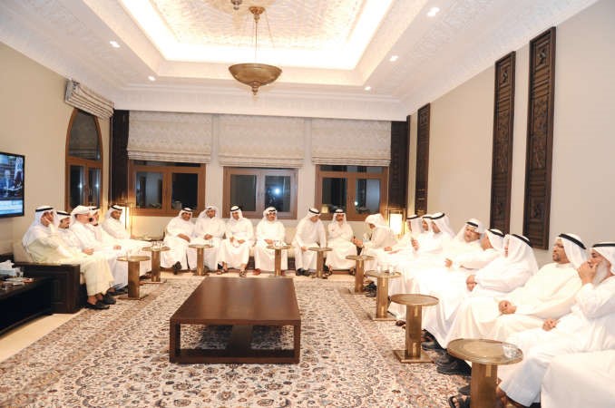 رواد ديوان الرشدان والحضور في حفل الاستقبال﻿