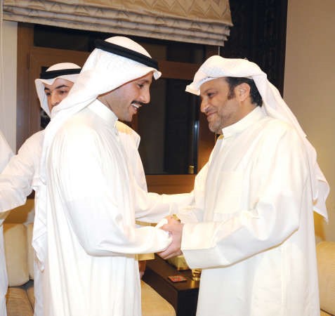 مرزوق الغانم مهنئا دابراهيم الرشدان﻿