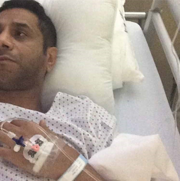 صورة : فايز السعيد يخضع لفحوصات طبية في أحدى مستشفيات دبي