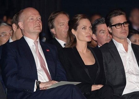 Angelina بينWilliam Hague و Brad