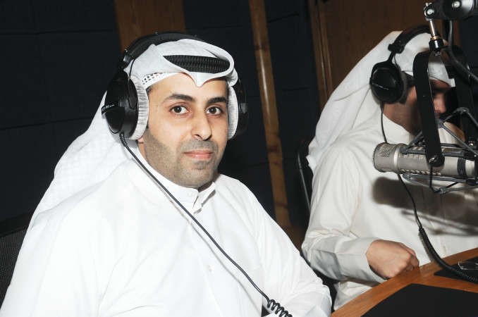 نواف العصيمي داخل الاستديو