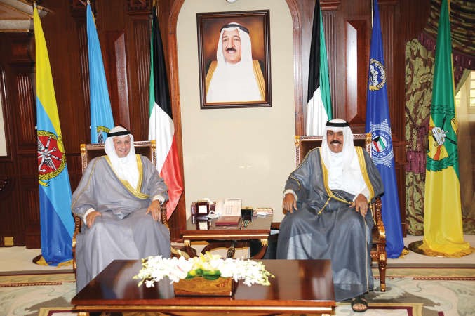  وسموه مستقبلا السفير الشيخ سالم العبدالله﻿