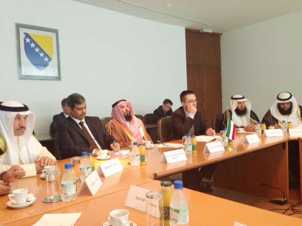 وفد مجلس الامة برئاسة الحريجي خلال مباحثات لجنة الصداقة الكويتية - البوسنية﻿