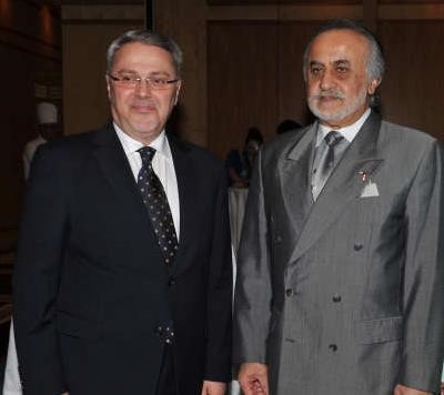 الحاج حسان حوحو مرحبا بالسفير العراقي محمد حسين بحر العلوم