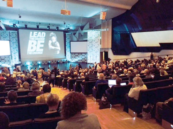 من افتتاح المؤتمر العالمي للمراة والرياضة 2014﻿