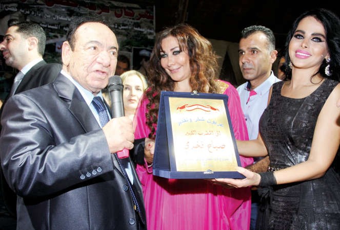 ليال عبود تكرم صباح فخري