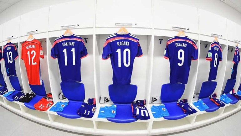 من داخل غرفة تبديل ملابس منتخب اليابان