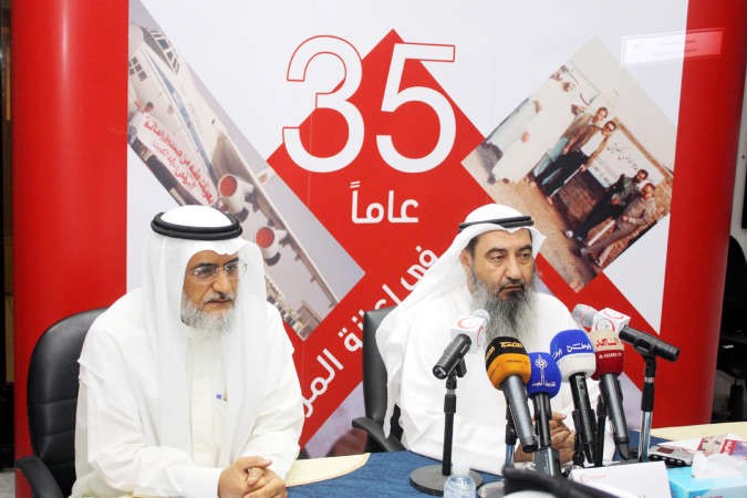 جمال الفوزان وعجيل الطوق يتحدثان في المؤتمر الصحافي 