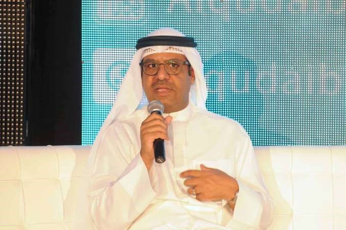 مرشح الدائرة الثانية احمد القضيبي متحدثا للحضور
