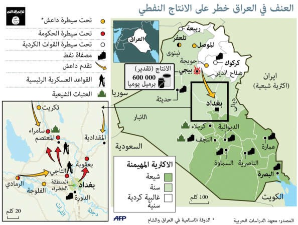 القوات العراقية تستعيد مصفاة بيجي من «داعش» ومعارك في تلعفر لليوم الثالث على التوالي