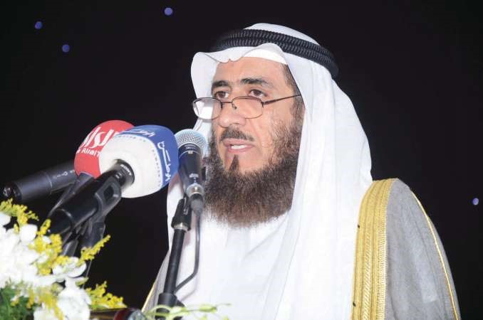 فريد اسد عمادي متحدثا في الحفل 