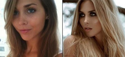 صديقات وزوجات نجوم المونديال "قبل وبعد" المكياج