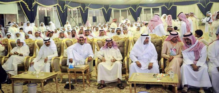جانب من الحضور في افتتاح المقر الانتخابي للمرشح محمد الهاجري