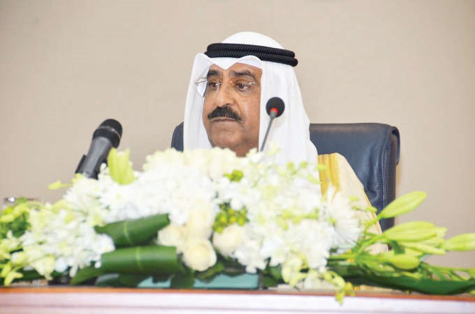 الشيخ مشعل الاحمد يلقي كلمته﻿