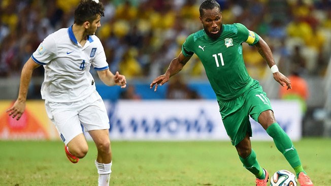 مباراة اليونان وساحل العاج  