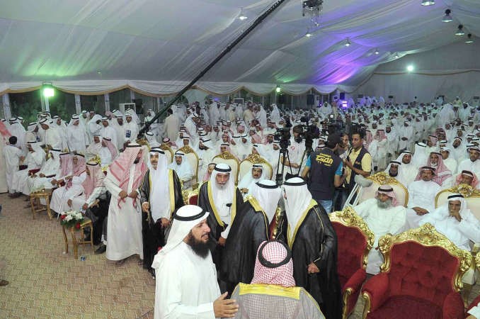 جانب من الحضور في المقر الانتخابي لمرشح الدائرة الرابعة محمد البراك الرشيدي
