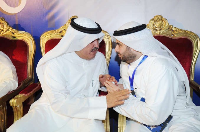 البراك مع احد ناخبيه
