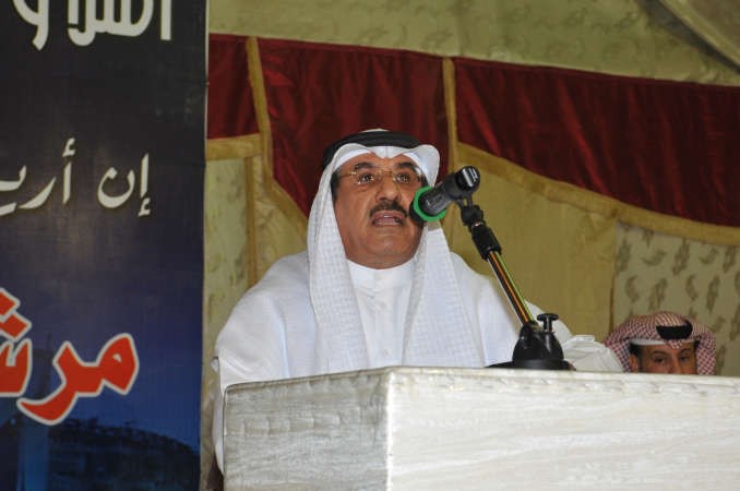 دعويد المشعان يتحدث خلال الندوة