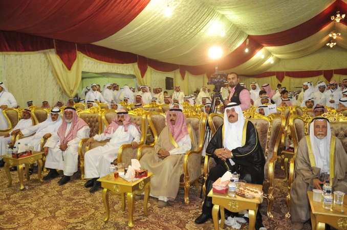 مسلط الهذال وعبدالعزيز الرشيد بين الحضور
