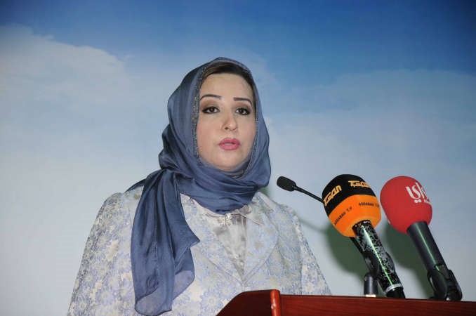 المرشحة ذكرى خلال حديثها