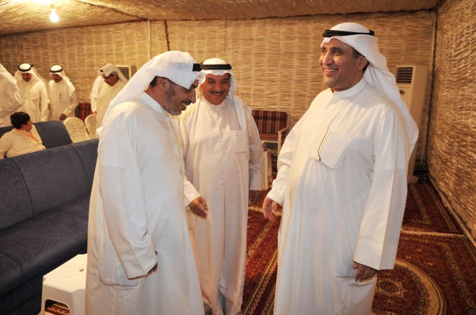 مرشح الدائرة الثانية عبدالرحمن النصار مستقبلا الحضورحمدي شوقي
