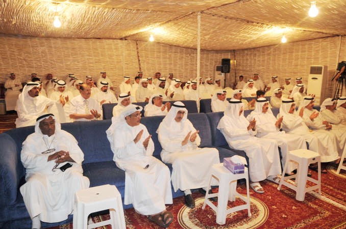 جانب من الحضور في مقر النصار
