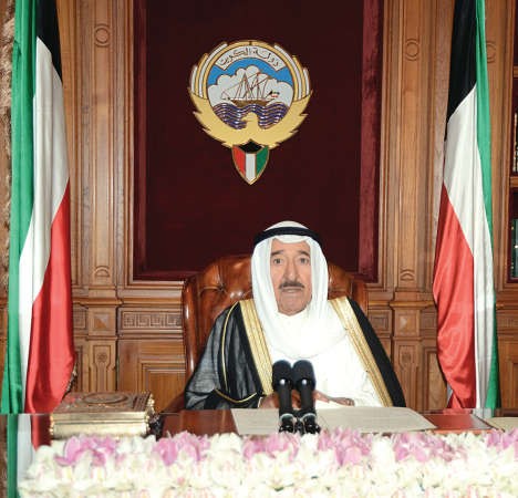 صاحب السمو الامير الشيخ صباح الاحمد يلقي كلمته الى المواطنين﻿