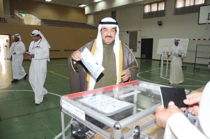 سمو الشيخ ناصر المحمد يدلي بصوته
﻿