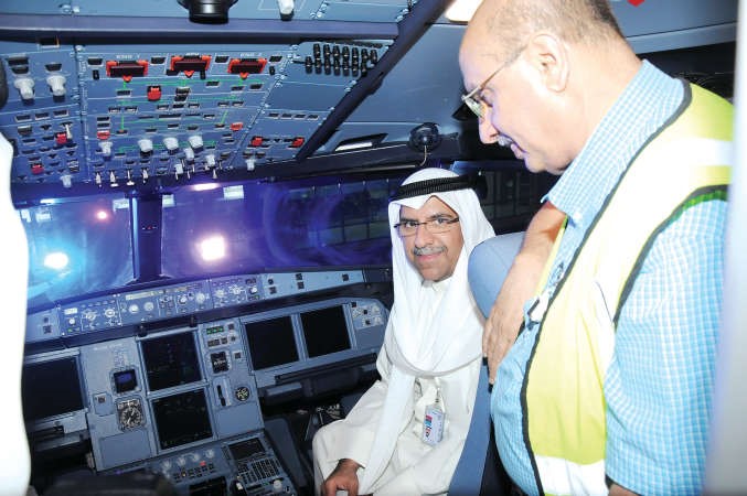مروان بودي في جولة داخل احدث طائرات الشركة