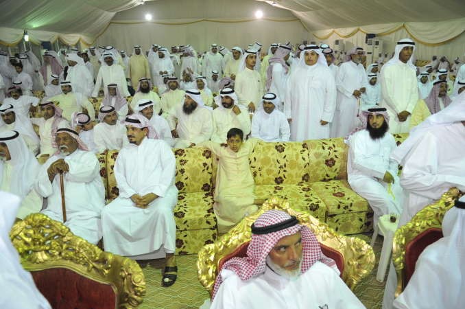 جانب من الحضور في مقر محمد الرشيدي