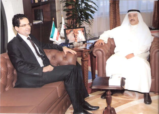 الرجيب مستقبلا السفير التونسي