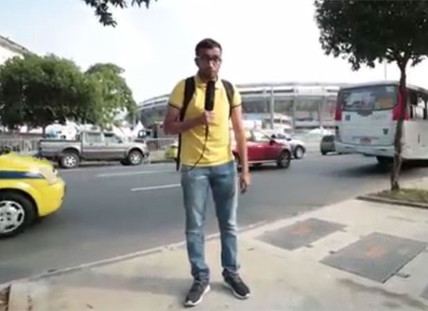 بالفيديو.. سعودي في البرازيل يسأل جماهير المباريات ..ما اسم أمك؟