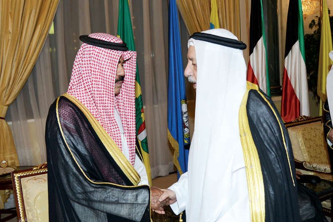 فلاح بن جامع مهنئا سمو ولي العهد الشيخ نواف الاحمد﻿