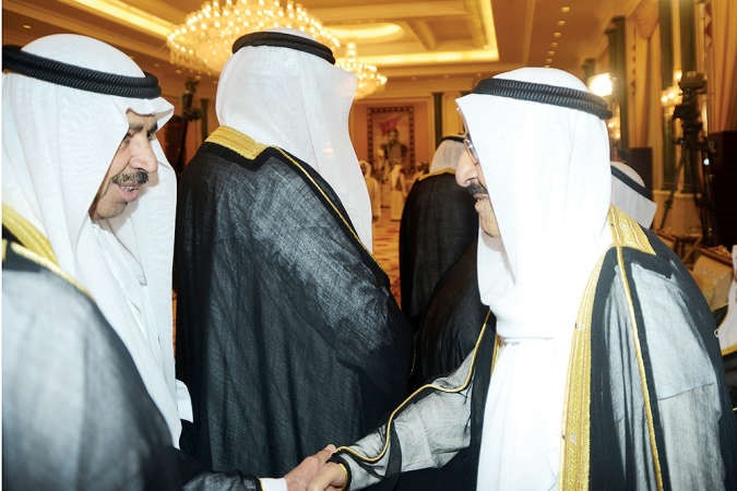 عبدالعزيز البابطين مباركا لصاحب السمو ﻿