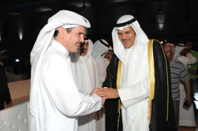 سلمان البدران ووزير الاعلام ووزير الدولة لشؤون الشباب الشيخ سلمان الحمود