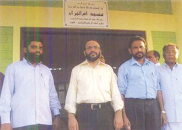 عبدالله الحيدر في افتتاح مسجد ام البراء
