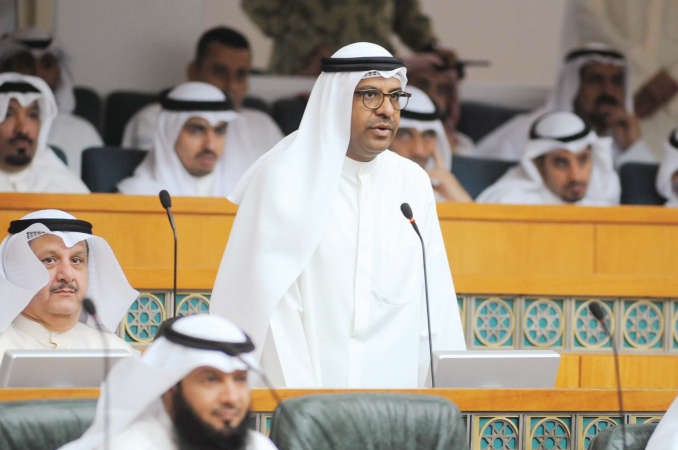 احمد القضيبي اثناء تادية القسم