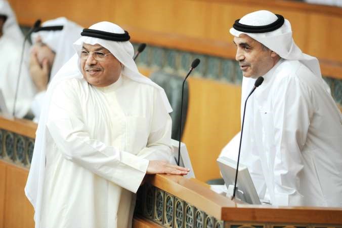 الشيخ خالد الجراح ودعبدالله الطريجي