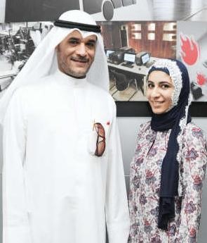  ابتهال يوسف السهيل مع والدها﻿