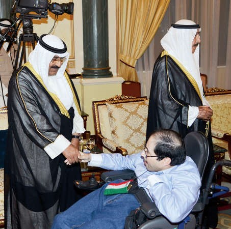 الشيخ مشعل الاحمد يتلقى التهاني